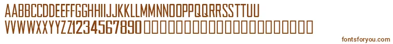 NFLCHARG-fontti – ruskeat fontit valkoisella taustalla
