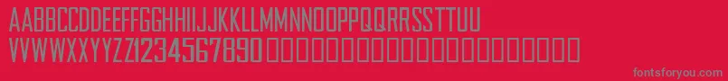 NFLCHARG Font – Gray Fonts on Red Background