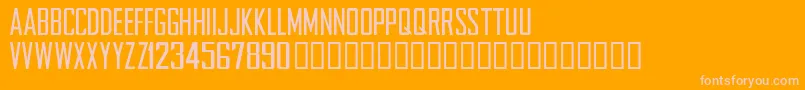 NFLCHARG Font – Pink Fonts on Orange Background