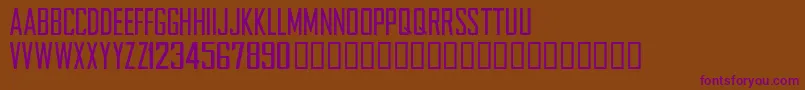 NFLCHARG Font – Purple Fonts on Brown Background