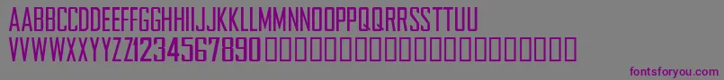 フォントNFLCHARG – 紫色のフォント、灰色の背景