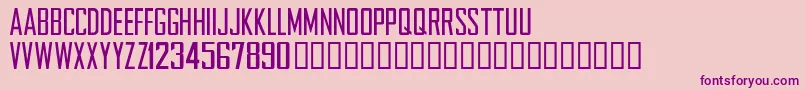 NFLCHARG Font – Purple Fonts on Pink Background