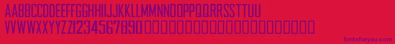 NFLCHARG Font – Purple Fonts on Red Background