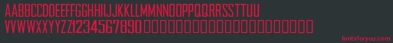 NFLCHARG Font – Red Fonts on Black Background