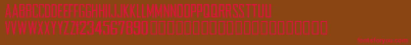 NFLCHARG Font – Red Fonts on Brown Background