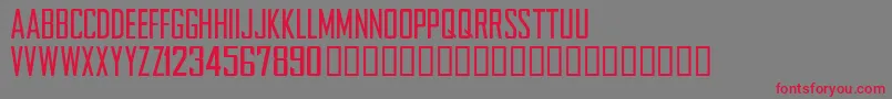 NFLCHARG Font – Red Fonts on Gray Background