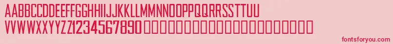 NFLCHARG Font – Red Fonts on Pink Background