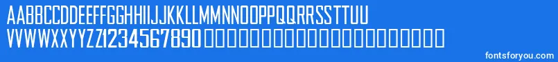 NFLCHARG-fontti – valkoiset fontit sinisellä taustalla