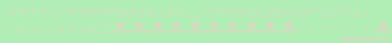 NGARDEN TRIAL    Font – Pink Fonts on Green Background