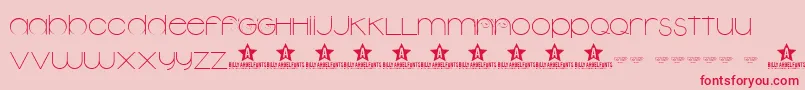 NGARDEN TRIAL    Font – Red Fonts on Pink Background