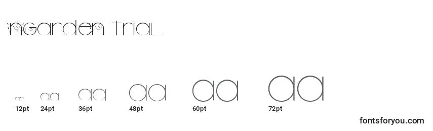 NGARDEN TRIAL    Font Sizes