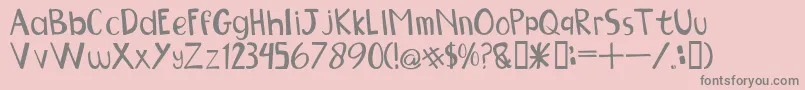 NGOBET Font – Gray Fonts on Pink Background