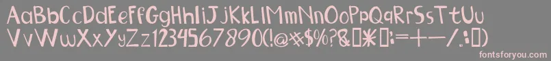 NGOBET Font – Pink Fonts on Gray Background