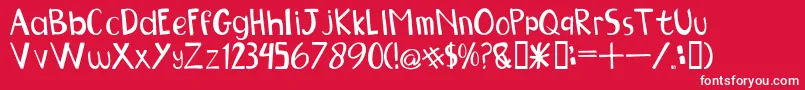 NGOBET Font – White Fonts on Red Background
