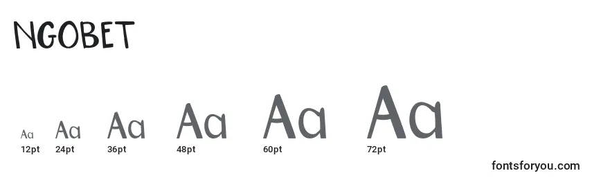NGOBET Font Sizes