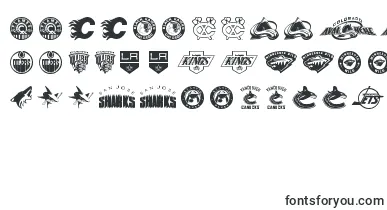 NHL WEST font – Fonts For Logos
