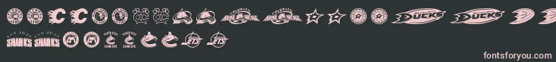 More about NHL WEST Font NHL WEST Font – Pink Fonts on Black Background