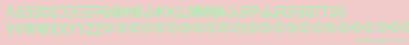 Underauthority Font – Green Fonts on Pink Background