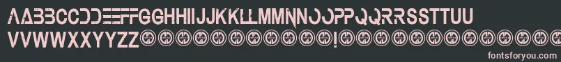 Underauthority Font – Pink Fonts on Black Background