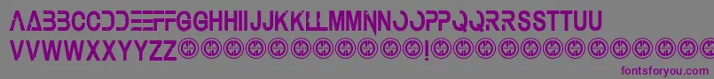 Underauthority Font – Purple Fonts on Gray Background