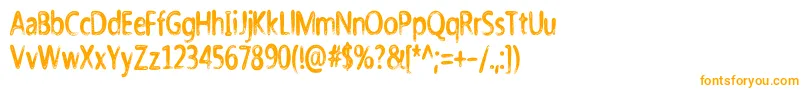 Шрифт Nicholazzo – оранжевые шрифты
