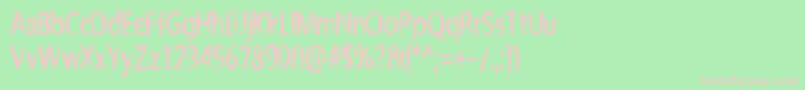 Nicholazzo Font – Pink Fonts on Green Background