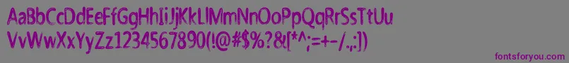 Nicholazzo Font – Purple Fonts on Gray Background