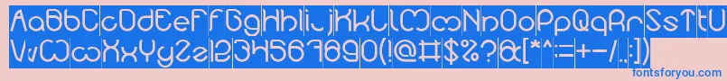 Шрифт Nicole Inverse – синие шрифты на розовом фоне