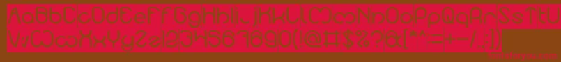 Nicole Inverse Font – Red Fonts on Brown Background