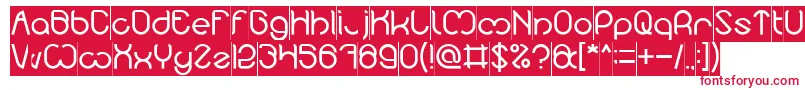 Nicole Inverse Font – Red Fonts on White Background