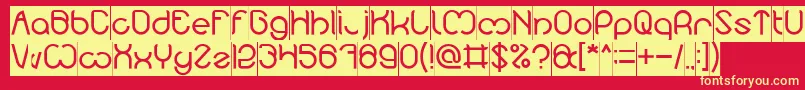 Nicole Inverse Font – Yellow Fonts on Red Background