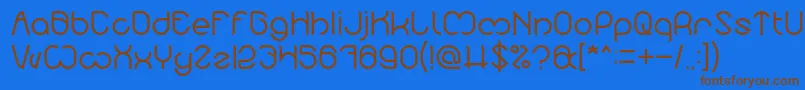 Nicole Light-fontti – ruskeat fontit sinisellä taustalla