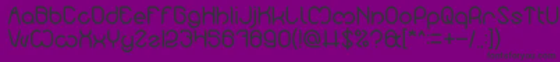 Nicole Font – Black Fonts on Purple Background