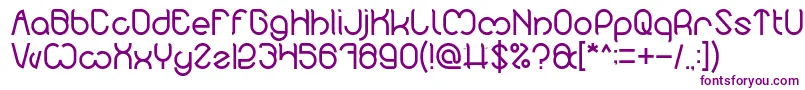 Nicole Font – Purple Fonts on White Background