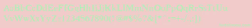 Niew CroMagnon Font – Green Fonts on Pink Background