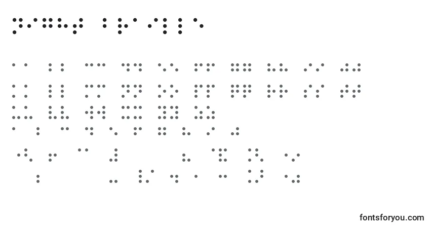 Night Braille Font – alphabet, numbers, special characters