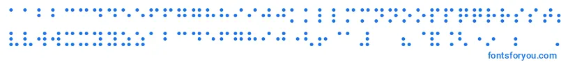 Więcej informacji o czcionce Night Braille Czcionka Night Braille – niebieskie czcionki