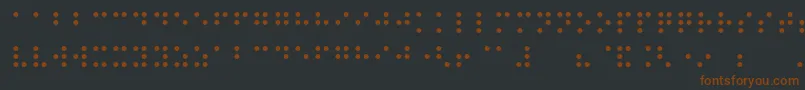 More about Night Braille Font Night Braille Font – Brown Fonts on Black Background