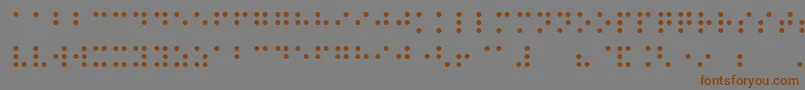 Подробнее о шрифте Night Braille Шрифт Night Braille – коричневые шрифты на сером фоне