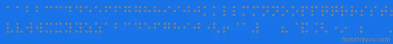 Night Braille-Schriftart – Graue Schriften auf blauem Hintergrund