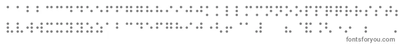 Czcionka Night Braille – szare czcionki