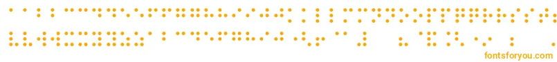 Night Braille-Schriftart – Orangefarbene Schriften