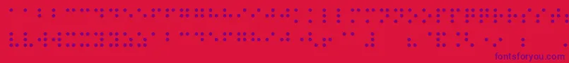 Шрифт Night Braille – фиолетовые шрифты на красном фоне