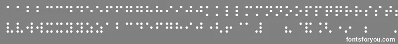 Night Braille-fontti – valkoiset fontit harmaalla taustalla