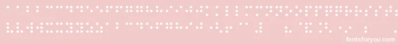 Night Braille Font – White Fonts on Pink Background