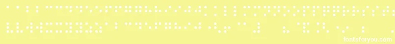 Night Braille Font – White Fonts on Yellow Background