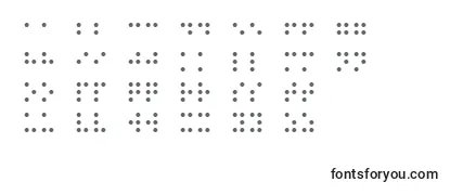 Fonte Night Braille