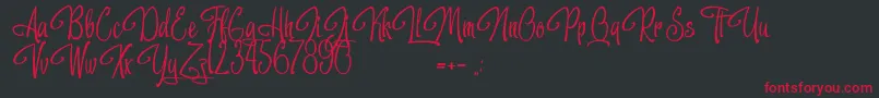 Night of the Dragons Font – Red Fonts on Black Background