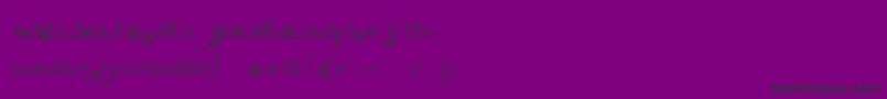 nightlife Font – Black Fonts on Purple Background