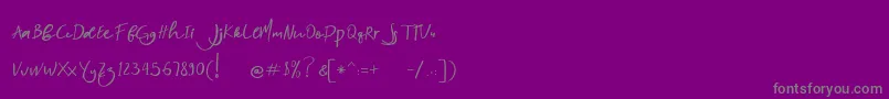 Шрифт nightlife – серые шрифты на фиолетовом фоне